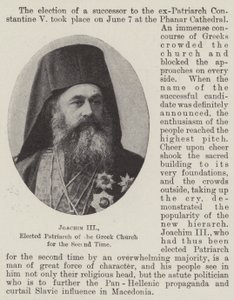 Joachim III, eleito patriarca da Igreja Grega pela segunda vez de English Photographer