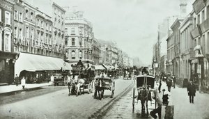 John Lewis, Oxford Street, Westminster LB: olhando para o leste por Oxford Circus, 1890 de English Photographer