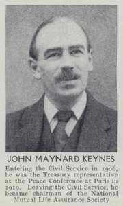 John Maynard Keynes (foto a p/b) de English Photographer