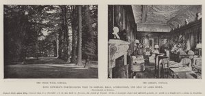 O Rei Edwards em visita a Gopsall Hall, Atherstone, a sede do Senhor Howe