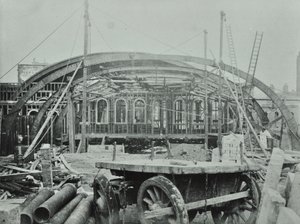 Estação Kings Cross: obras em andamento, 1862 de English Photographer