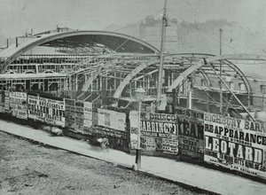 Estação Kings Cross: obras em andamento, 1862 de English Photographer