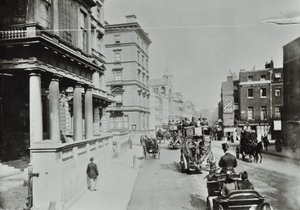 Knightsbridge, Westminster LB: olhando para o leste por Albert Gate, 1890 de English Photographer