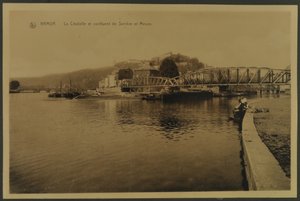 A cidadela e confluência de Sambre e Meuse, Namur, c.1914 de English Photographer