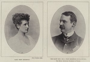 Lady West Ridgeway e o honrado senhor Joseph West Ridgeway de English Photographer