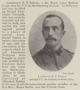 Tenente ET Inkson, premiado com VC por Gallantry na África do Sul de English Photographer