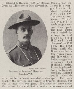 Tenente Edward J Holland, canadense VC de English Photographer