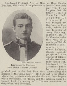 Tenente The Mesurier, Royal Dublin Fusiliers (Prisioneiro) de English Photographer