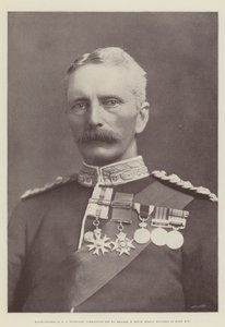 Major-General ERP Woodgate, comandante da 9ª Brigada na África do Sul, ferido em Spion Kop