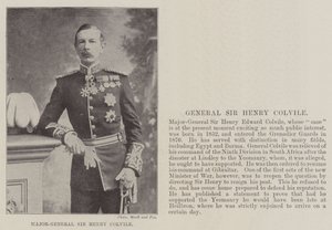 Major-General Sir Henry Colvile de English Photographer