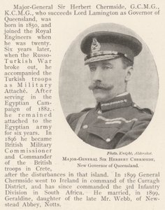 Major-General Sir Herbert Chermside, Novo Governador de Queensland de English Photographer