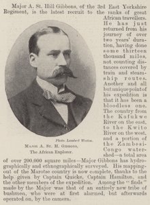 Major A St H Gibbons, o Explorador Africano de English Photographer
