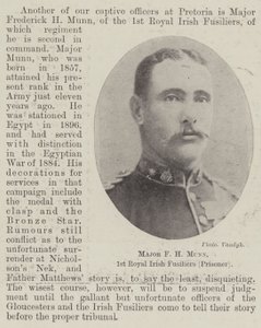 Major FH Munn, 1º Royal Irish Fusiliers (Prisioneiro) de English Photographer
