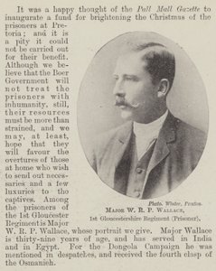 Major WRP Wallace, 1º Regimento de Gloucestershire (Prisioneiro) de English Photographer