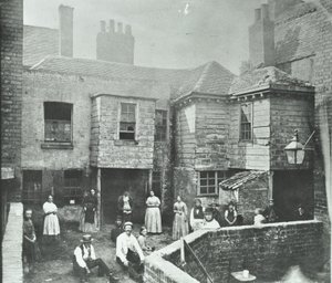 Tribunal do mercado, Londres, 1868 de English Photographer