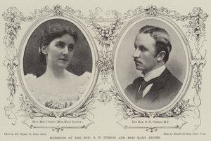 Casamento da Honorável GN Curzon e Miss Mary Leiter de English Photographer