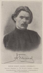 Maxim Gorky (Alexis Pyeshkov), recusou a admissão à Academia Imperial Russa de English Photographer