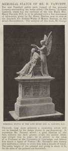 Estátua Memorial do Sr. H Fawcett de English Photographer