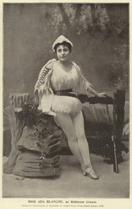 Senhorita Ada Blanche, como Robinson Crusoe de English Photographer