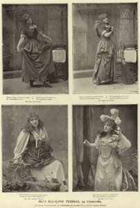 Miss Ellaline Terriss, como Cinderela de English Photographer