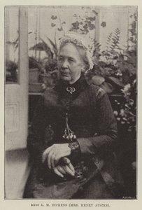 Miss LM Dickens (Sra. Henry Austin) de English Photographer