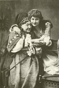 Miss Mary Anderson e Sra. Stirling como Julieta e Enfermeira (gravura) de English Photographer