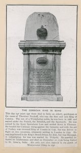 Monumento a Theodore, rei da Córsega de English Photographer
