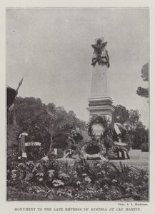 Monumento à falecida Imperatriz da Áustria no Cap Martin de English Photographer