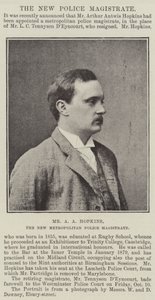 Sr. AA Hopkins, o novo magistrado da Polícia Metropolitana de English Photographer