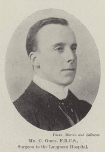 Sr. C Gibbs, FRCS, Cirurgião do Hospital Langman de English Photographer