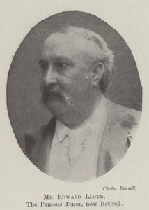 Sr. Edward Lloyd, o famoso tenor, agora aposentado de English Photographer