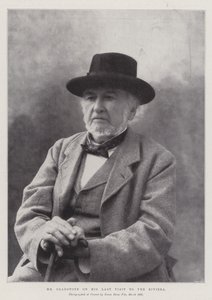 Sr. Gladstone em sua última visita à Riviera de English Photographer