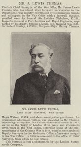 Sr. James Lewis Thomas, chefe do Topógrafo, Departamento de Guerra de English Photographer