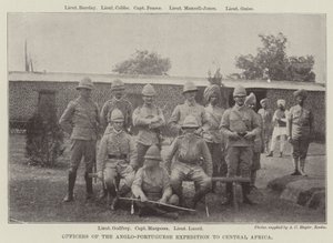 Oficiais da Expedição Anglo-Portuguesa à África Central de English Photographer