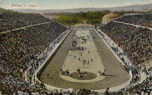 Estádio Olímpico, Atenas, Grécia (foto colorida) de English Photographer