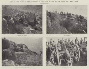 Um dos feitos da campanha, levando as armas ao topo de Coles Kop, a 1400 pés de altura