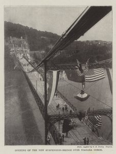 Abertura da Nova Ponte Suspensa sobre o Desfiladeiro do Niágara de English Photographer