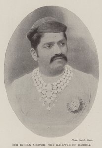 Nosso visitante indiano, o Gaikwar de Baroda de English Photographer