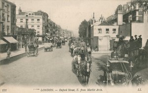Oxford Street, a leste do Marble Arch de English Photographer