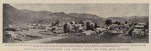 Panorama de Burghersdorp, Cape Colony, que os Boers ocuparam de English Photographer