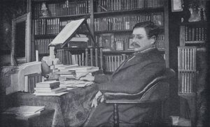 Paul Bourget no seu Estudo (foto a p/b) de English Photographer