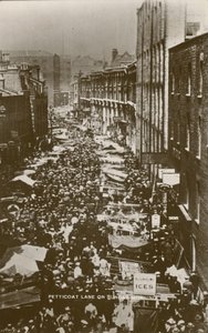 Petticoat Lane no domingo de manhã de English Photographer