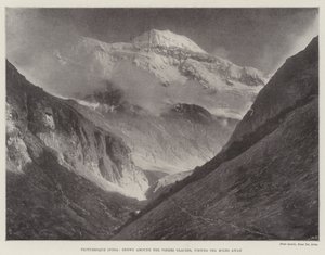 Pitoresca Índia, Neves ao redor do Glaciar Pindri, vista a Dez Quilômetros de distância de English Photographer