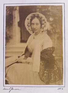 Retrato de Harriet Jane Moore (1801-1884) 1854 (impressão albumen) de English Photographer
