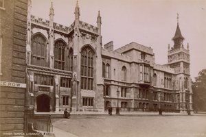 Postal com a Biblioteca do Templo Interno de English Photographer