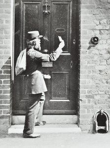 Carteiro no rei William Walk, Greenwich, 1885 de English Photographer
