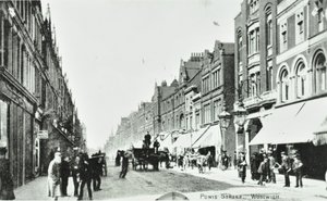Rua Powis, Woolwich: visão geral, 1890 de English Photographer
