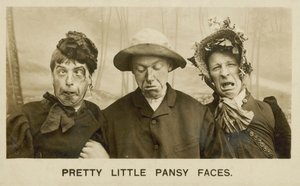 Carinhas de amor-perfeito (fotografia a preto e branco) de English Photographer