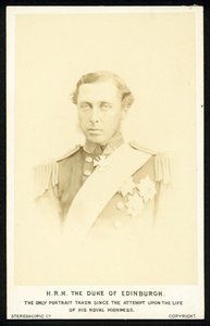 Príncipe Alfred, duque de Edimburgo de English Photographer