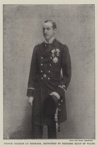 Príncipe Charles da Dinamarca, prometido à princesa Maud do País de Gales de English Photographer